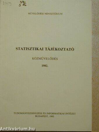 Statisztikai tájékoztató 1982.