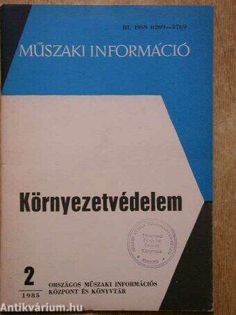 Környezetvédelem 1985. (nem teljes évfolyam)