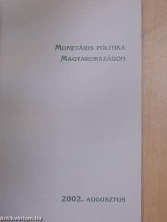 Monetáris politika Magyarországon