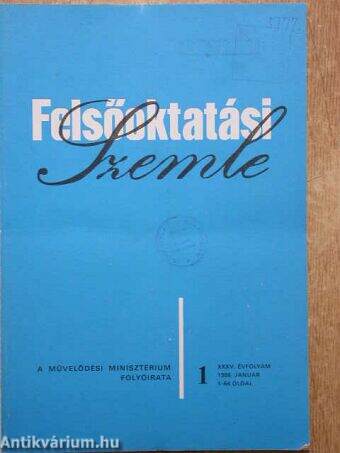 Felsőoktatási Szemle 1986. január-december