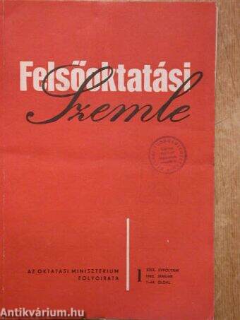 Felsőoktatási Szemle 1980. január-december