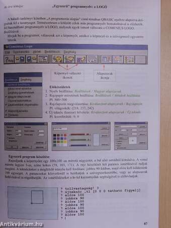 Tanári kézikönyv az Informatika, Könyvtárhasználat, Számítástechnika tankönyvsorozathoz