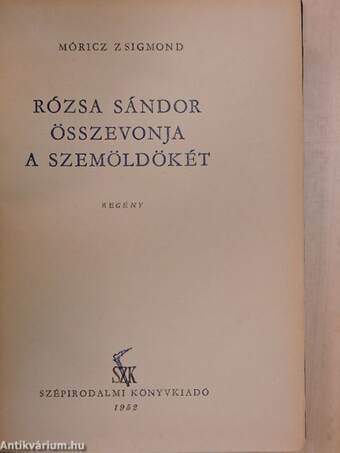 Rózsa Sándor összevonja a szemöldökét