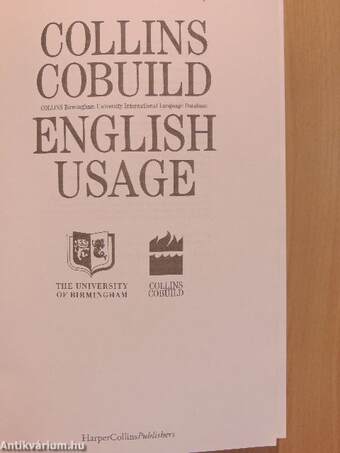 Collins Cobuild English Usage