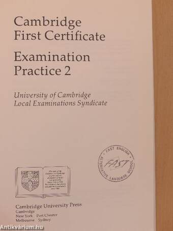 Cambridge First Certificate Examination Practice 2