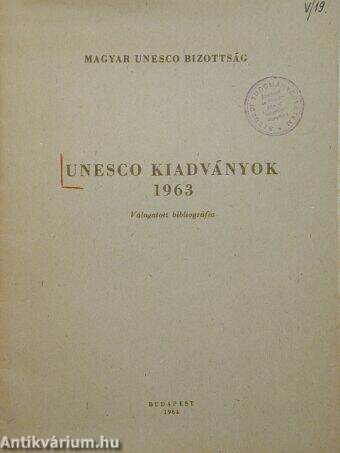 UNESCO kiadványok 1963