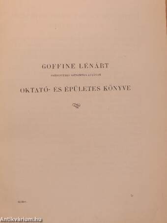 Goffine Lénárt katholikus oktató- és épületes könyve