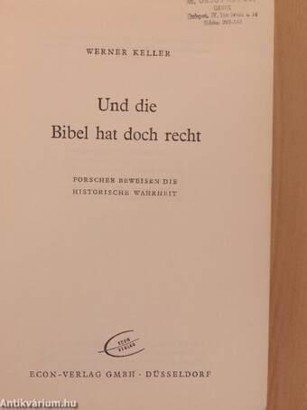 Und die Bibel hat doch recht