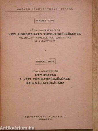 Kézi hordozható tűzoltókészülékek/Útmutatás a kézi tűzoltókészülékek használhatóságára