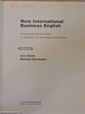 New International Business English - Workbook