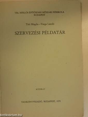 Szervezési példatár