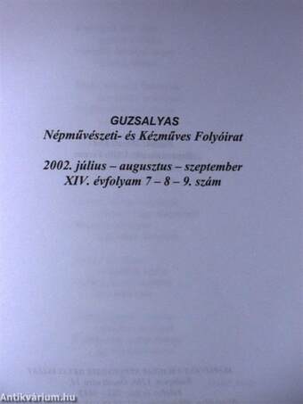 Guzsalyas 2002. július-augusztus-szeptember