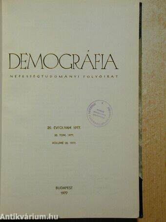 Demográfia 1977/1-4.