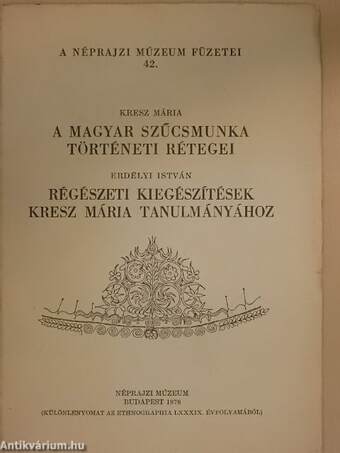 A magyar szűcsmunka történeti rétegei/Régészeti kiegészítések Kresz Mária tanulmányához