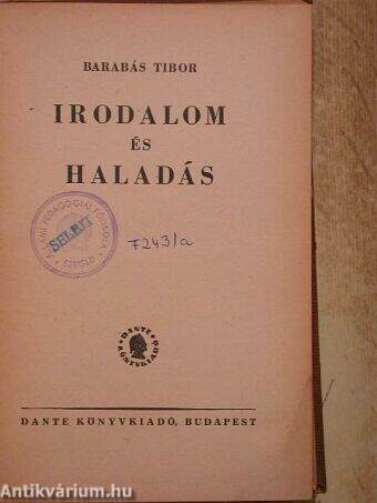 Irodalom és haladás