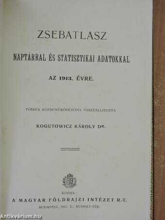 Zsebatlasz 1913.