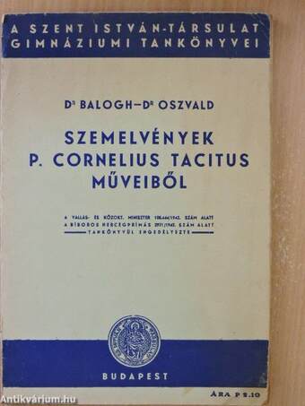 Szemelvények P. Cornelius Tacitus műveiből