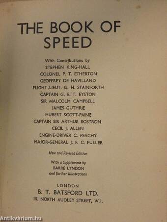 The book of speed