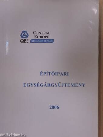 Építőipari egységárgyűjtemény 2006.