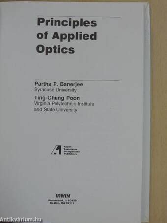 Principles of Applied Optics