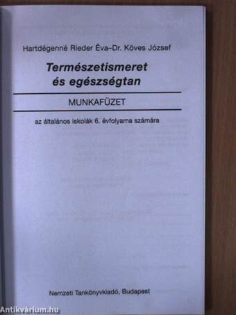 Természetismeret 6. - Munkafüzet