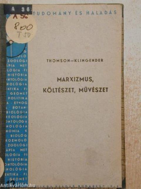 Marxizmus, költészet, művészet