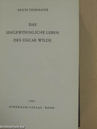 Das ungewöhnliche leben des Oscar Wilde