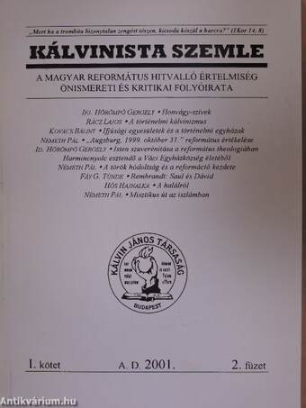 Kálvinista Szemle 2001/I/2.
