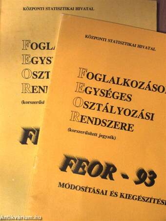 FEOR-93/FEOR-93 Módosításai és kiegészítései