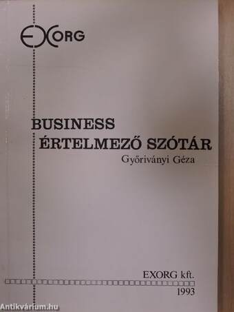 Business értelmező szótár