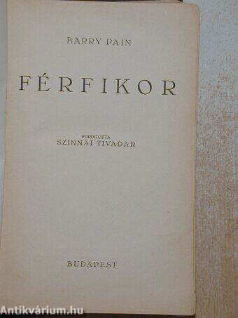 Férfikor