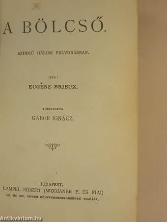 A bölcső/Éjjeli menedékhely/A sasfiók/Hamlet/A szinész művészete