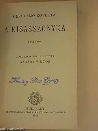 A kisasszonyka