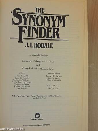 The Synonym Finder