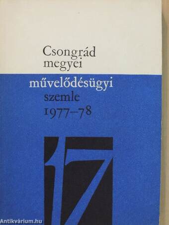 Csongrád megyei művelődésügyi szemle 1977-78.