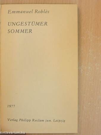 Ungestümer Sommer