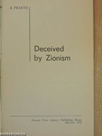 Deceived by Zionism