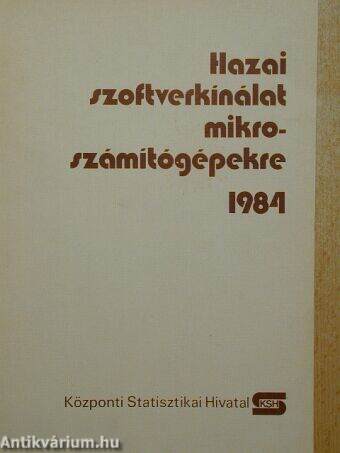 Hazai szoftverkínálat mikroszámítógépekre 1984.