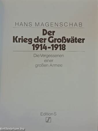 Der Krieg der Großväter 1914-1918