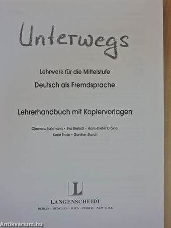 Unterwegs - Lehrerhandbuch mit Kopiervorlagen