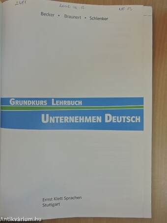 Unternehmen Deutsch - Grundkurs Lehrbuch