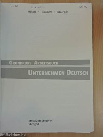 Unternehmen Deutsch - Grundkurs Arbeitsbuch