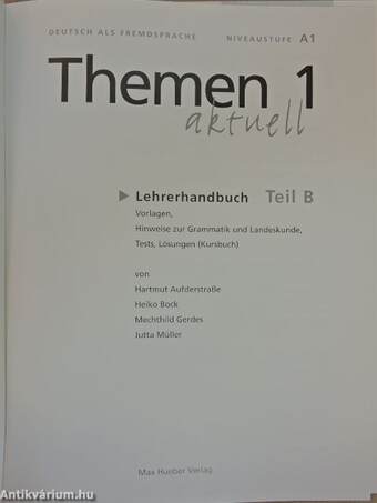 Themen aktuell 1 - Lehrerhandbuch Teil B