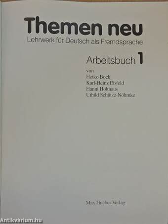 Themen neu 1 - Arbeitsbuch