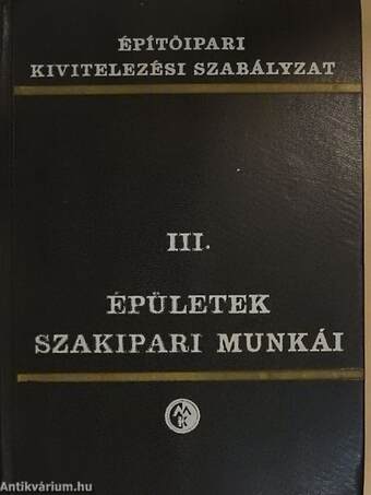 Épületek szakipari munkái