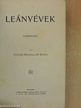 Leányévek