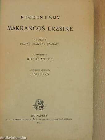 Makrancos Erzsike