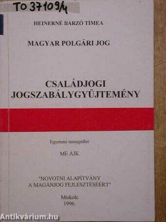 Családjogi jogszabálygyűjtemény