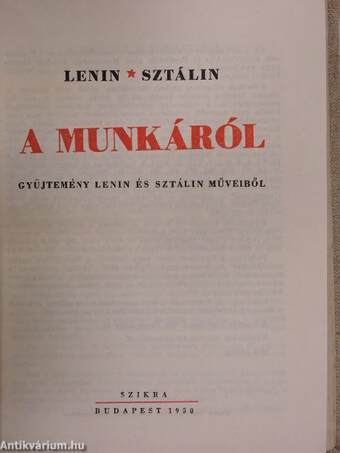 A munkáról