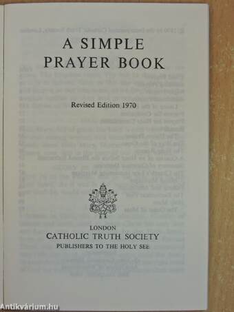 A Simple Prayer Book